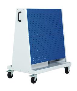 Bott Panel Trolley 1600mm High - 4 Perfo Panels Bott PerfoTool Trollies | Mobile Shadow Boards | Mobile Tool Storage 14026025.11v Gentian Blue (RAL5010) 14026025.24v Crimson Red (RAL3004) 14026025.19v Dark Grey (RAL7016) 14026025.16v Light Grey (RAL7035) 14026025.RAL Bespoke colour £ extra will be quoted